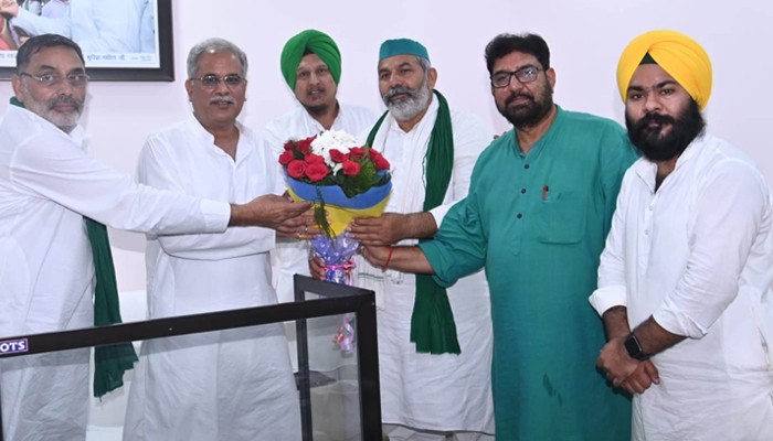 छत्तीसगढ़ : CM भूपेश से राकेश टिकैत सहित कई सामाजिक कार्यकर्ताओं ने की मुलाकात, टिकैत ने क्या कहा, पढ़े पूरी खबर