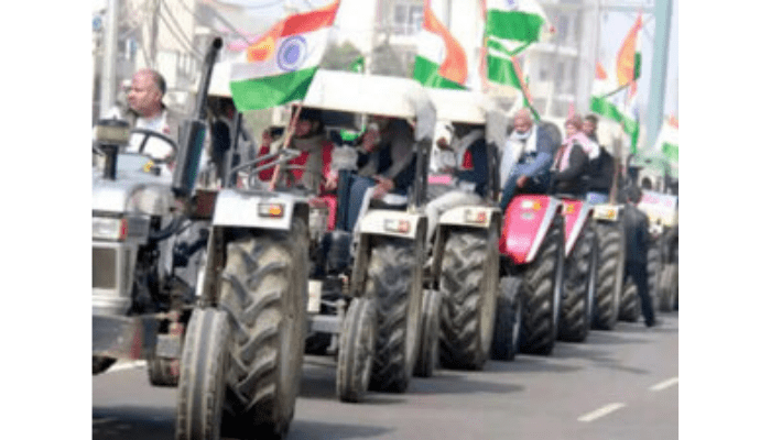 26 नवंबर को रायपुर में ट्रैक्टर रैली की तैयारी