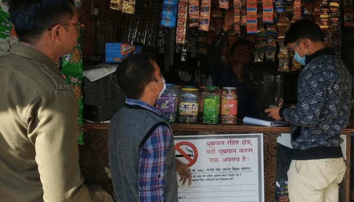 बलौदाबाजार : तम्बाकू नियंत्रण कार्यक्रम के अंतर्गत हुई चालानी कार्रवाई, 26 दुकानदारों से वसूला गया जुर्माना