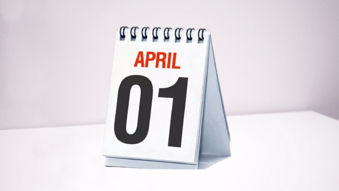 Change From 1st April