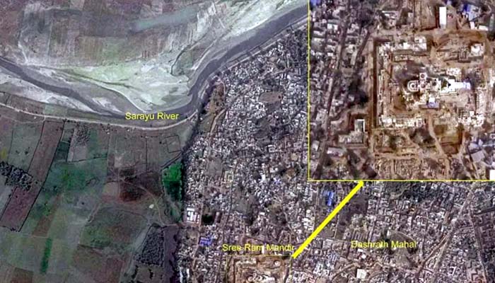 ISRO RamMandir Satellite Photo