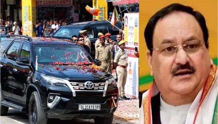 BJP अध्यक्ष जेपी नड्डा की चोरी हुई कार