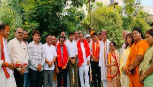 सत्संग भवन निर्माण का भूमिपूजन