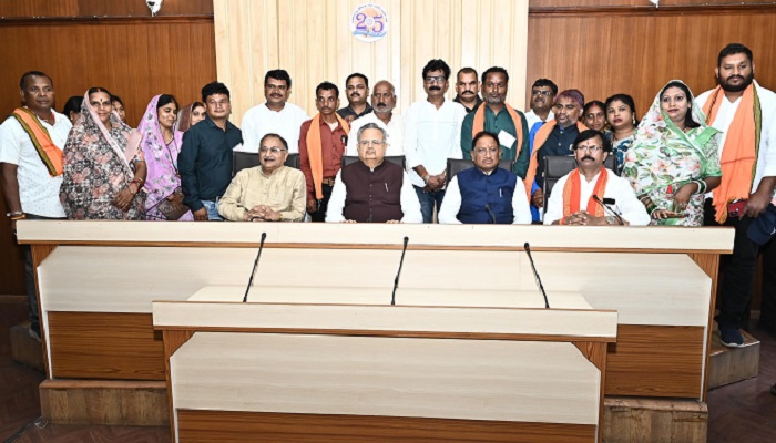 Vishnudev Sai news: राजनांदगांव प्रतिनिधिमंडल ने की मुख्यमंत्री से भेंट, विकास कार्यों के लिए जताया आभार