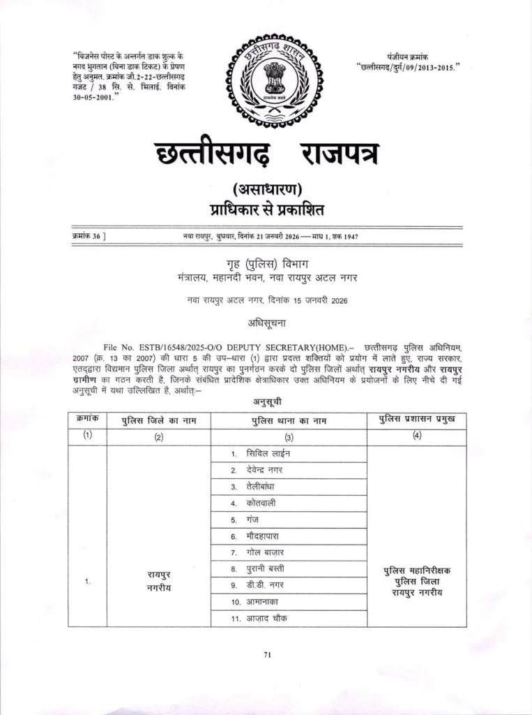 Raipur Police Commissionerate