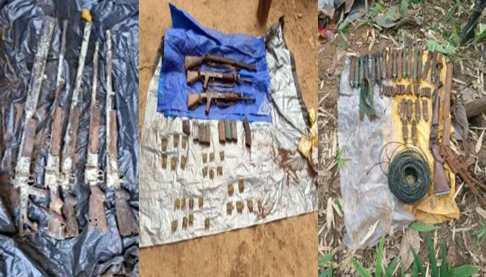 माओवादियों का हथियार डम्प ध्वस्त