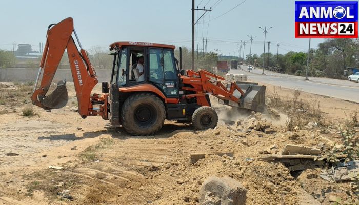 Bulldozer Action in Raigarh