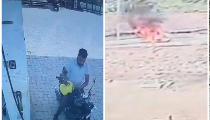 पेट्रोल डालकर खुद को जलाया