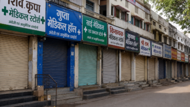 Chemists Protest Against E Pharmacy