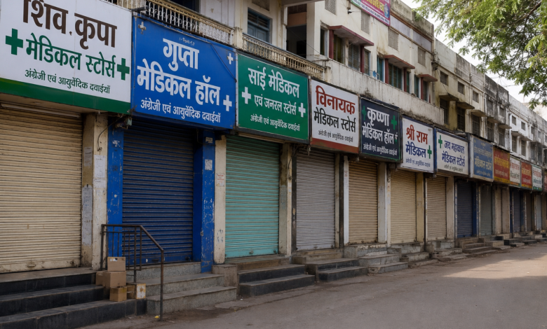 Chemists Protest Against E Pharmacy