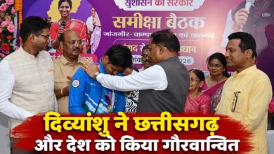 अंतरराष्ट्रीय निशानेबाज दिव्यांशु देवांगन सम्मानित